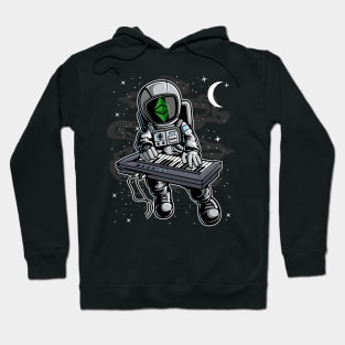 Astronaut Organ Ethereum Classic ETH Coin To The Moon Crypto Token Cryptocurrency Blockchain Wallet Birthday Gift For Men Women Kids Hoodie